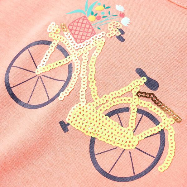 Maglietta da Bambina Corallo Neon 92