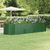 vidaXL Letto Giardino Acciaio Zincato 322x100x68 cm Verde