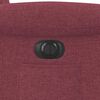 vidaXL Poltrona Alzapersona Reclinabile Elettrica Rosso Vino Tessuto