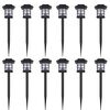 Luce esterna Lampada solare a LED 12 pz con spuntone 8,6 x 8,6 x 38 cm
