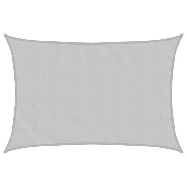 vidaXL Vela Parasole Grigio Chiaro 3x2 m 100% Poliestere Oxford