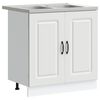 vidaXL Mobile da cucina Kalmar Bianco 80 x 46 x 81,5 cm