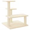 vidaXL Albero per Gatti con Tiragraffi in Sisal Crema 61 cm