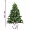 vidaXL Albero di Natale artificiale con 150 LED Verde 150 cm PE e PVC
