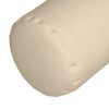 vidaXL Cuscini a rullo 2 pcs Crema &Oslash; 25 x 70 cm Tessuto