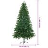 vidaXL Albero di Natale con 150 LED con supporto Verde 150 cm PE