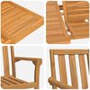 vidaXL Set da Pranzo per Giardino 7 pcs Marrone Legno di teak solido