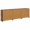 vidaXL Sideboards con cassetto 3 pcs Legno antico 210 x 35,5 x 67,5 cm