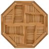 vidaXL Piano per Tavolo 80x80x2,5 cm Ottagonale Legno Massello di Teak