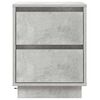 vidaXL Armadio da Notte con cassetto Grigio cemento 39 x 34,5 x 50 cm