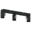 vidaXL Faretto da soffitto Nero 38 x 6,5 x 11,5 cm Metallo