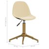 vidaXL Sedie da Pranzo Girevoli 4 pz Crema in Velluto