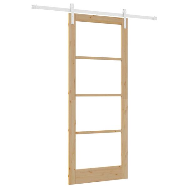 vidaXL Porta scorrevole ORKDAL Naturale 86 x 211 cm