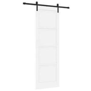 Porta Interna VidaXL 76x201.5cm | Bianco Opaco Con Vetro E Alluminio | Design Moderno E Funzionale - Foto 6