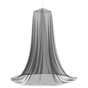 vidaXL Rete per zanzare per letto 3 pz 156 mesh Nero ⌀56 x 220 cm
