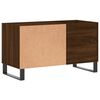 vidaXL Mobile Porta Dischi Rovere Marrone 85x38x48cm Legno Multistrato