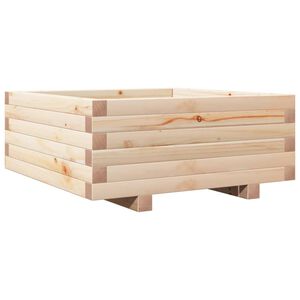 vidaXL Fioriera da Giardino 60x60x26,5 cm in Legno Massello di Pino