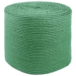 vidaXL Corda di Juta 8 mm Verde 100% juta Tossa