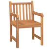 vidaXL Set da Pranzo per Giardino 5 pz in Legno Massello di Teak