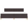 vidaXL Letto box spring con materasso Marrone scuro 200 x 200 cm