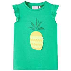 vidaXL Maglietta da Bambina Verde 116