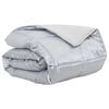 vidaXL Duvet Estivo Argento 220 x 135 cm Satin e Micropile