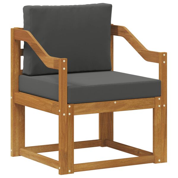 vidaXL Divano da esterno Legno di Acacia Massello e Poliestere