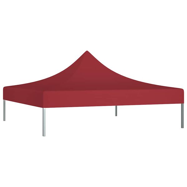 vidaXL Tetto per Tendone per Feste 2x2 m Rosso Borgogna 270 g/m&sup2;