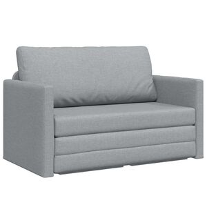 vidaXL Divano letto Grigio chiaro 124 x 71 x 78 cm Tessuto