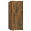 vidaXL Mobile Pensile Muro Rovere Fumo 34,5x34x90 cm Legno Multistrato