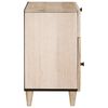 vidaXL Armadio da Notte Beige 50 x 33 x 60 cm Legno massello di acacia
