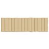 vidaXL Cuscino per Lettino Prendisole Beige Mélange 200x50x4cm Tessuto
