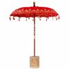 vidaXL Ombrello balinese con base Rosso 185 x 185 x 260 cm