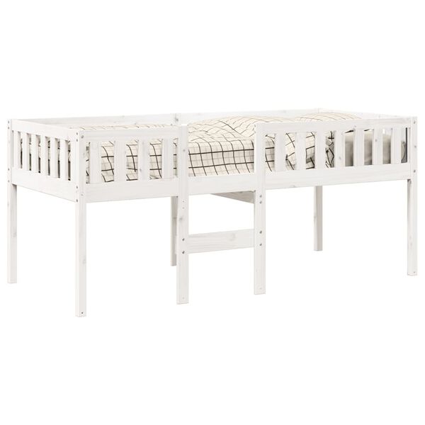 vidaXL Letto per Bambini senza Materasso Bianco 90x200cm Massello Pino