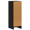 vidaXL Mobile per scarpe Rovere Nero 32 x 35 x 90 cm Legno multistrato