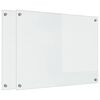 vidaXL Schienale da cucina 2 pz Trasparente 80 x 60 cm vetro temperato