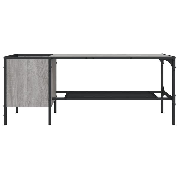 vidaXL Tavolino Salotto Ripiano Grigio Sonoma 100x51x40cm Multistrato