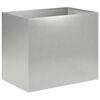 vidaXL Vaso da giardino Argento 50 x 40 x 50 cm Acciaio Inox