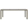 vidaXL Tavolo Giardino Grigio 190x90x75 cm Vetro Temperato Polyrattan