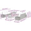 vidaXL Set Divano da Giardino con cuscino 9 pcs Grigio Poly Rattan