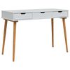 vidaxl Tavolo da Trucco FAUSKE Bianco 112 x 50 x 78 cm