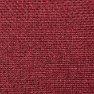 vidaXL Poggiapiedi Rosso Vino 78x56x32 cm in Tessuto