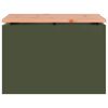 vidaXL Panchina da giardino Oliver verde 60 x 40 x 43 cm Acciaio