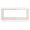 vidaXL Tavolino da Salotto Bianco 80x50x40 cm Legno Massello di Pino