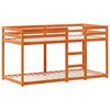 vidaXL Letto a Castello con Tetto Cera 80x200 cm Legno Massello Pino