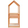 vidaXL Letto a Castello con Tetto Cera 80x200 cm Legno Massello Pino