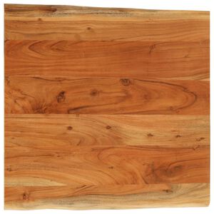 vidaXL Piano Tavolo 40x40x3,8 cm Quadrata Massello Acacia Bordi Vivi