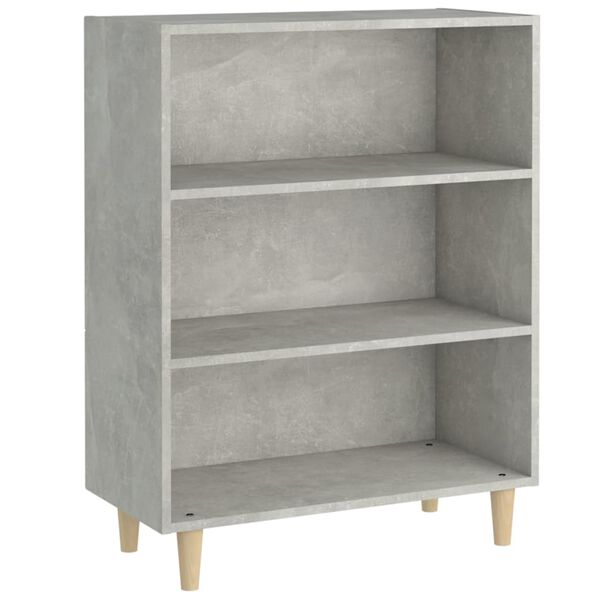 vidaXL Credenza Grigio Cemento 69,5x32,5x90 cm in Legno Multistrato
