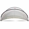 vidaXL Dome Piscina Grigio e arancione 405 x 405 x 192 cm