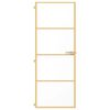 vidaXL Porta Interni Sottile Oro 76x201,5cm Vetro Temperato Alluminio